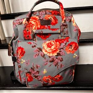 Kaome floral baby diaper bag backpack